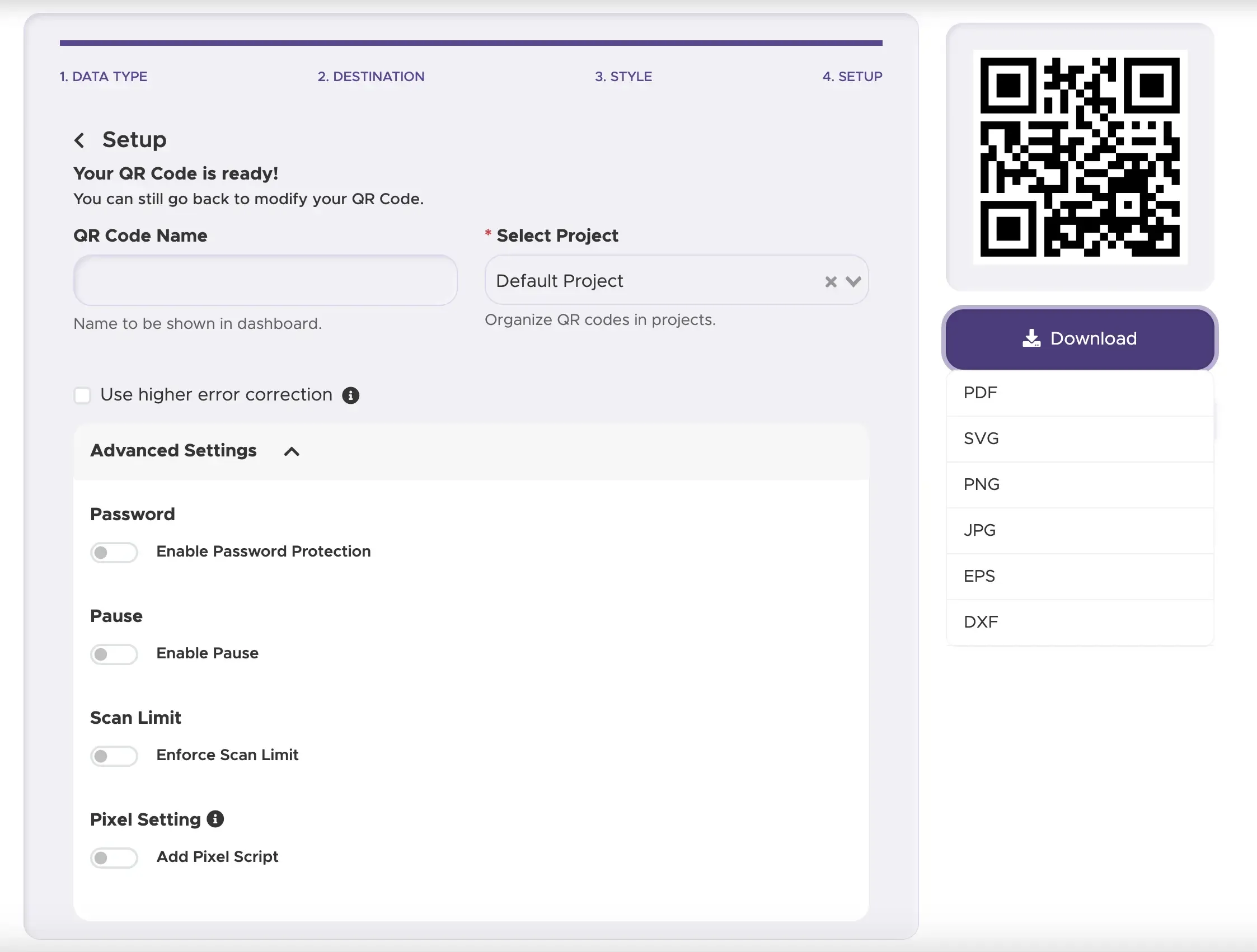 Étape 4: Téléchargez et implémentez votre code QR